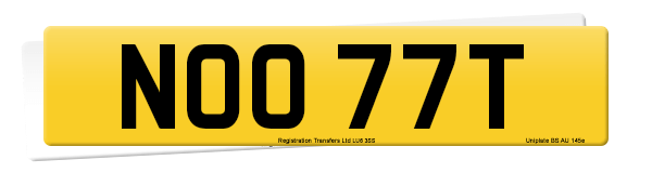 Registration number NOO 77T